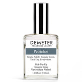 Demeter Petrichor bottle front showing an earthy rain scent for daily wear