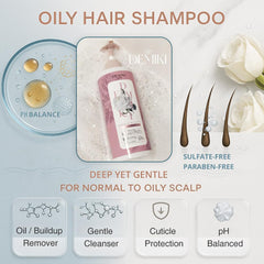 DEMIKI scalp-balancing extracts help maintain a calm, balanced scalp.