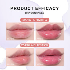 DENESTUP vanilla-flavor gloss offers nourishing feel and soft shine for casual looks.