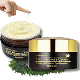 Deoproce Snail Recovery Cream jar close-up showing a premium daily moisturizer for hydration