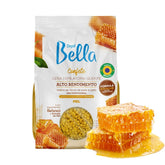 DEPIL BELLA Honey hard wax beads applied for smooth at-home removal