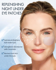 depology under-eye patches with hyaluronic acid and ceramides for hydrated skin