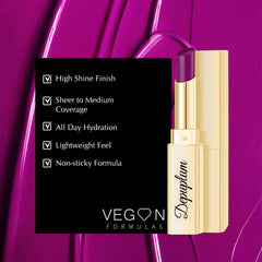 Depuplum gloss shine close-up revealing luxurious lip sheen and moisture.