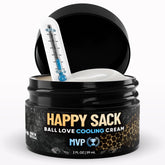 Derm Dude Happy Sack bottle highlights aluminum-free MVP scent for all-day freshness.