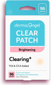 DERMA ANGEL Dark Spot Patches applied to an active pimple for discreet protection