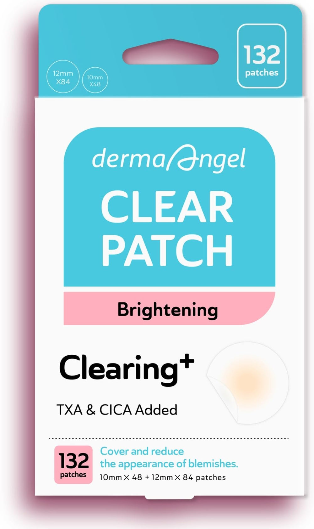DERMA ANGEL dark spot patches packaging for easy daily use.