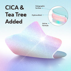 DERMA ANGEL Heart patches close-up for discreet daily patching and calming relief