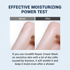 Unscented label indicating fragrance-free formula for sensitive skin care.