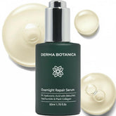 Sérum Nuit Derma Botanica, bouteille pompe, hydratation nocturne pour une peau plus fraîche