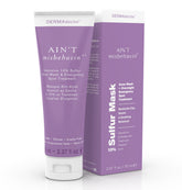 DERMAdoctor Ain't Misbehavin sulfur mask packaging shown for easy acne care at home.
