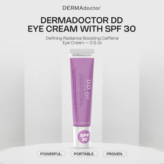 DERMAdoctor caffeine eye cream helps reduce fine lines around the eyes with peptides.