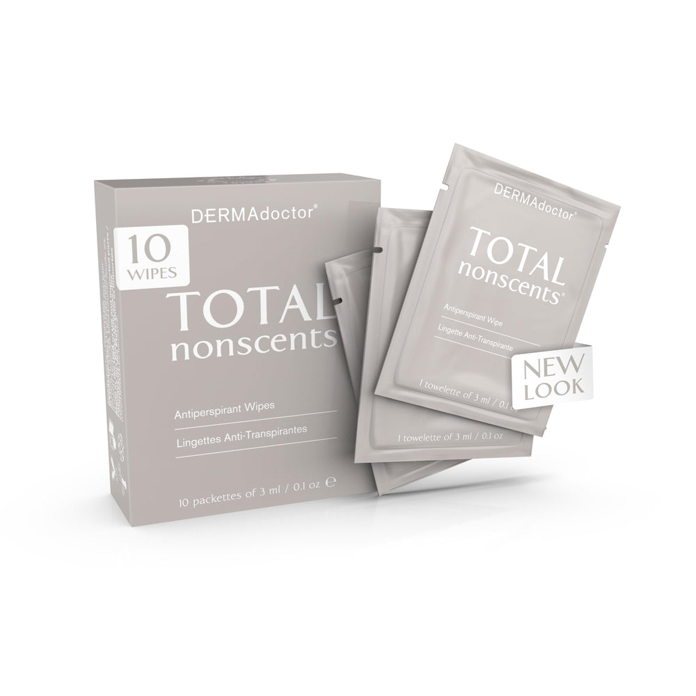 DERMAdoctor Deodorant Wipes individually wrapped for travel and quick underarm refreshment.
