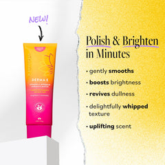 DERMA E whipped texture closeup showing gentle exfoliation