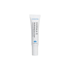 Derma E Hydrating Eye Cream bottle pour showcasing rich hydration for delicate eye skin