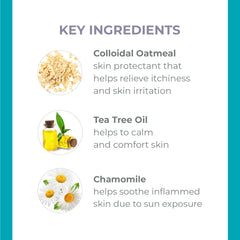 Derma E Itch Relief Lotion label closeup highlighting vegan and clean ingredients.