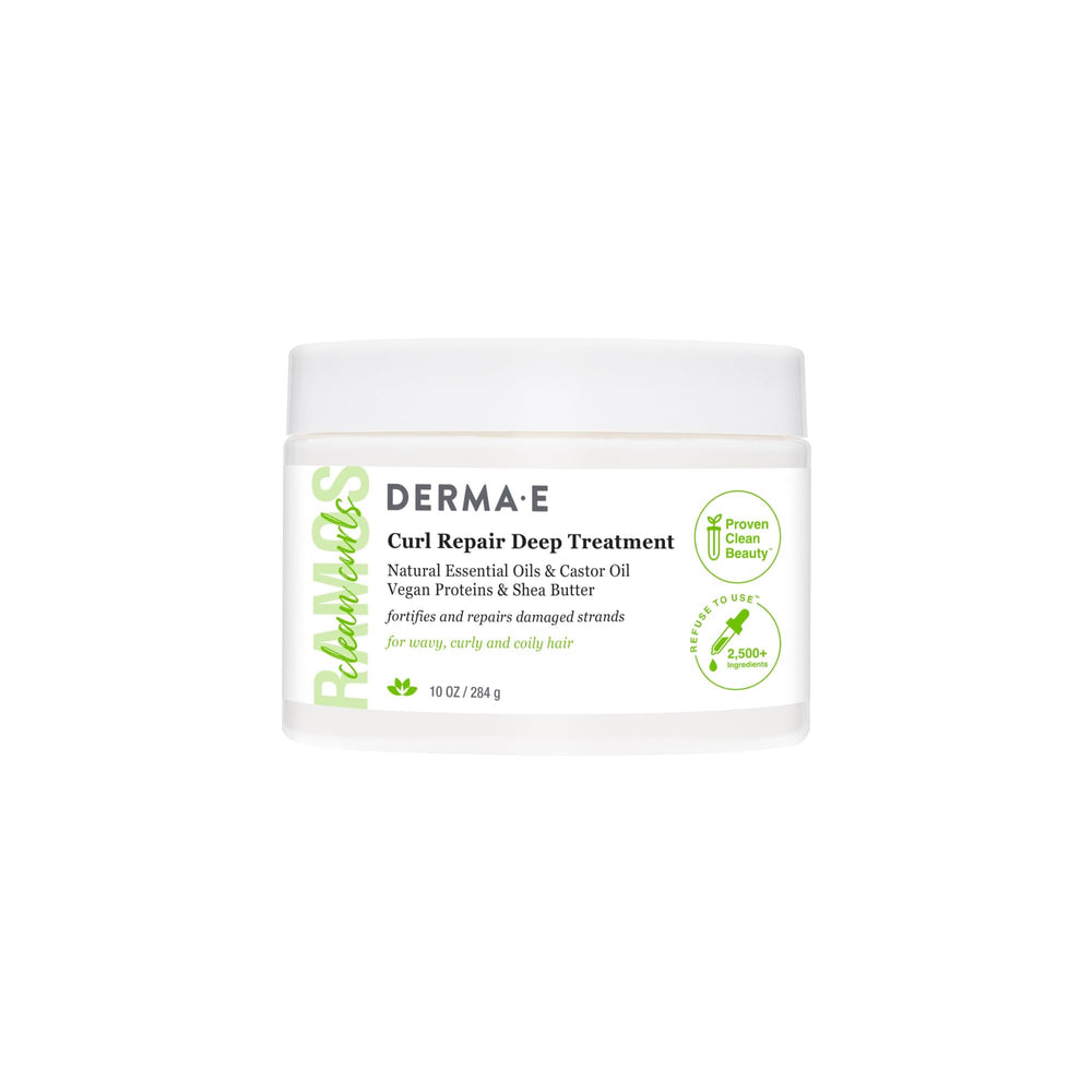 Derma E Ramos Curl Repair Deep Treatment bottle hydrates curls for nourished results
