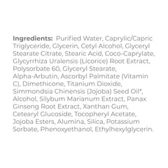 Close-up of the cream’s smooth, lightweight texture for daily application.