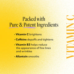 Derma E Vitamin C and B3 patches brighten dull under-eye skin.