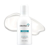 Derma J Premium Face Cream bottle close-up showing the peptide formulation for skin recovery