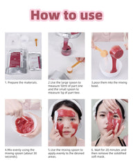 Dermabell rose jelly mask application demonstrates easy, even coverage.