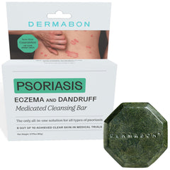 Dermabon coal tar soap bar pack for comprehensive skin care and cleansing.
