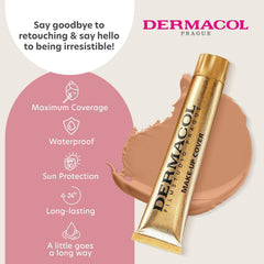 Dermacol liquid matte dispenser demonstrating controlled pump