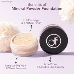 Dermaflage zinc oxide mineral powder packaging for travel.