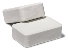 Close-up of DermaHarmony 2% zinc bar soap highlighting texture and zinc formulation