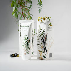 Dermaka cream aroma with chamomile and green tea enhances relaxing skincare