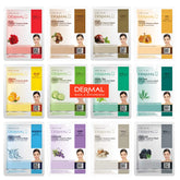 DERMAL 12-combo-pack box with Korean collagen masks for at-home hydration.