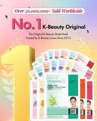 DERMAL 32-Combo Pack mask in hand shows convenient skincare for busy mornings.