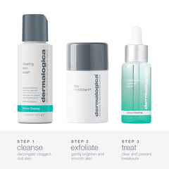Dermalogica AGE Bright Clearing Serum bottle highlights clarity and even tone.
