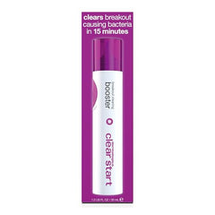 Dermalogica Clear Start breakout spot application demonstrates targeted treatment for visible blemishes.