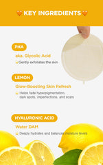 DERMALOGY Bio-Peel Lemongrass visuals suggest elasticity support and purified pores.