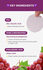 DERMALOGY Bio-Peel Gauze Wine Pad applied to cheek, showing potential firmer, radiant skin.