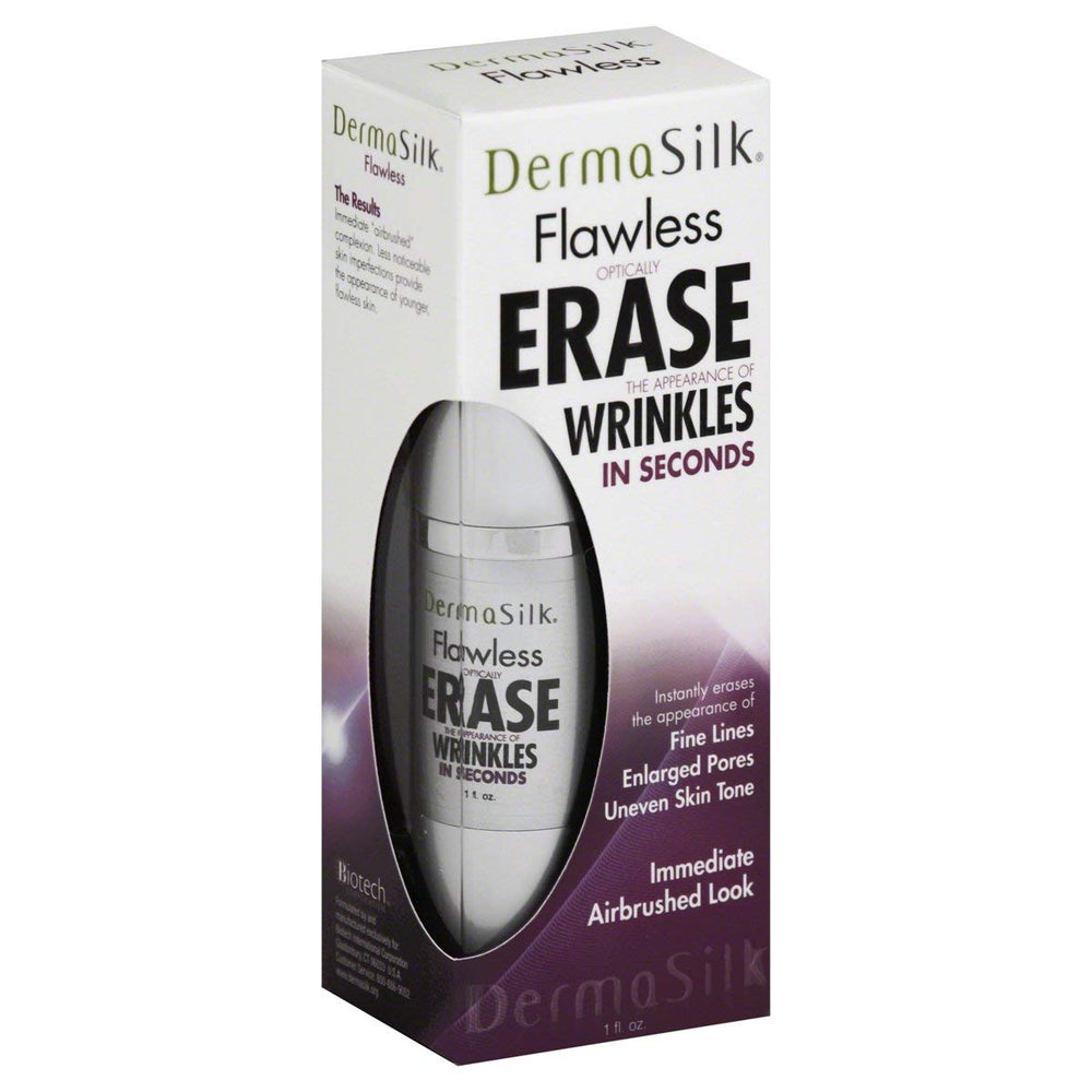 Dermasilk Flawless visually smooths skin and vanishes fine lines for an airbrushed look