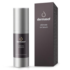 Dermasof Bakuchiol-HPR serum bottle on a clean surface for gentle daily use.