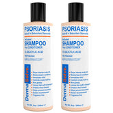Dermasolve scalp shampoo bottle 8oz shows gentle cleansing for sensitive scalps.
