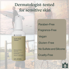 Dermasport Aloe-infused cleanser texture showcasing soothing relief after training.