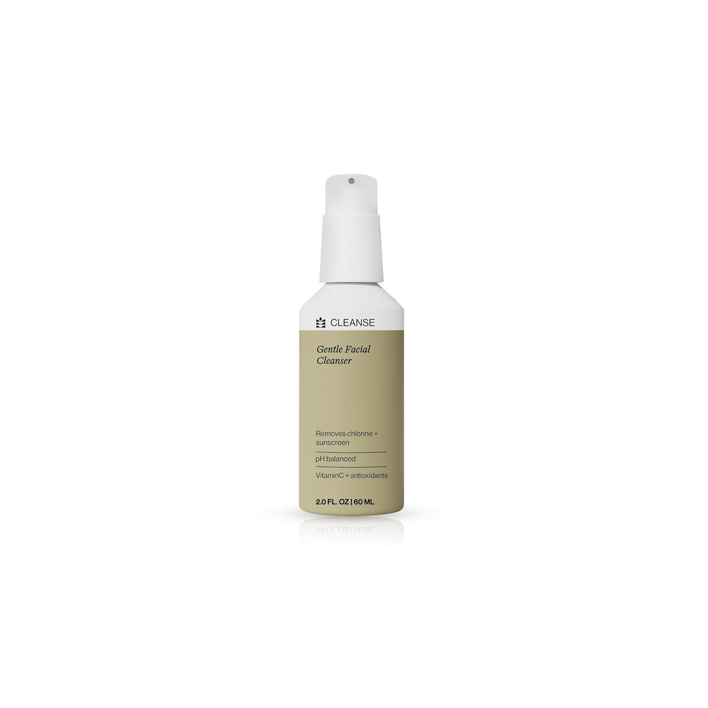 Dermasport Gentle Cleanser bottle closeup highlighting post-workout hydration.