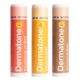 Dermatone Lip Balm Fruit Variety Pack pack shot highlighting SPF 30 hydration