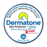 Dermatone Skin Protector tin packaging shown for on-the-go protection