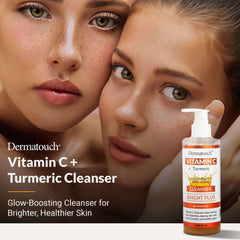 DERMATOUCH Vitamin C Cleanser foam-lather providing a refreshing cleanse.
