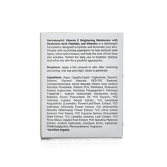 DERMATOUCH Vitamin C Moisturizer texture closeup shows smooth application and plump skin.