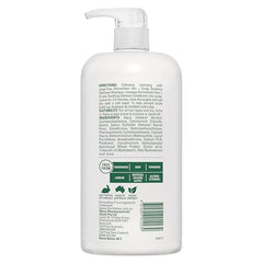Dermaveen Oatmeal Conditioner pour shot highlights easy application and even distribution.