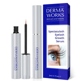 Dermaworks Spectaculash lash serum bottle for nightly growth routine.