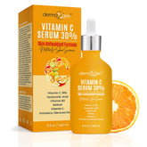 DERMAXGEN 30% Vitamin C Serum bottle close-up highlighting brightening and anti-aging potential.