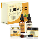DERMAXGEN Glow Complete Set packshot shows turmeric routine for radiant skin