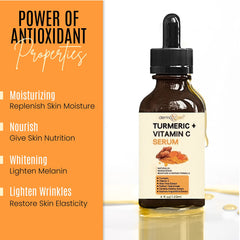 DERMAXGEN turmeric serum texture shot highlighting smooth application