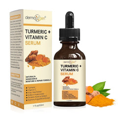 DERMAXGEN Turmeric + Vitamin C Serum bottle promotes radiant, hydrated skin
